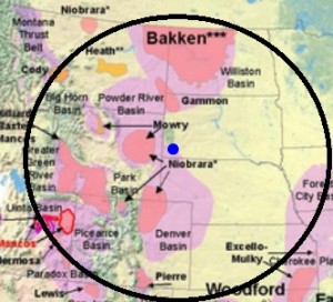 South Dakota Proppants proximity to Western US oil and gas plays